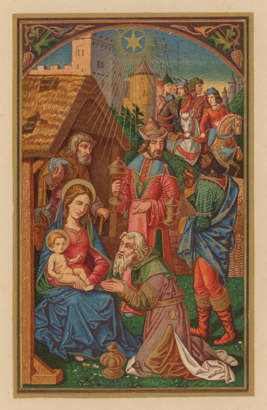 Pokłon Trzech Króli (chromolit) autorstwa Austrian School