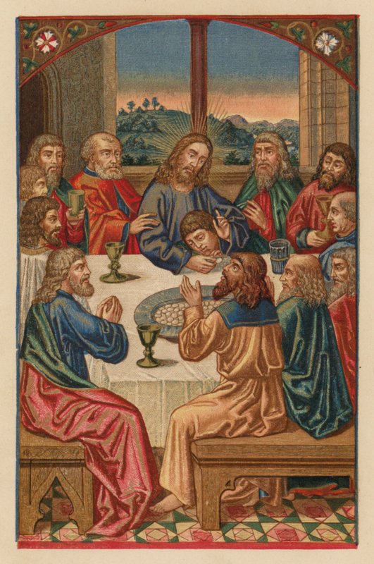 Wieczerza Pańska (chromolit) autorstwa Austrian School