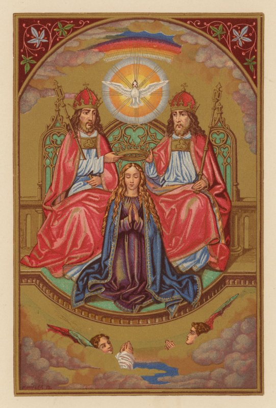 Koronacja B M V (chromolit) autorstwa Austrian School