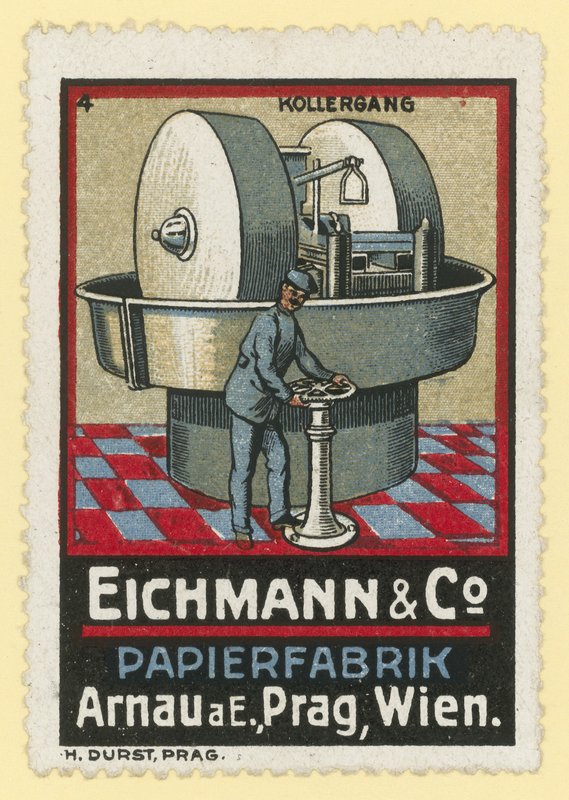 Producenci papieru Eichmann & Co, Arnau am Elbe, Praga, Wiedeń autorstwa Austrian School