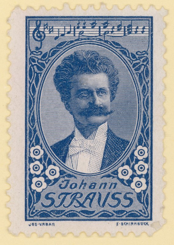 Johann Strauss II, austriacki kompozytor autorstwa Austrian School