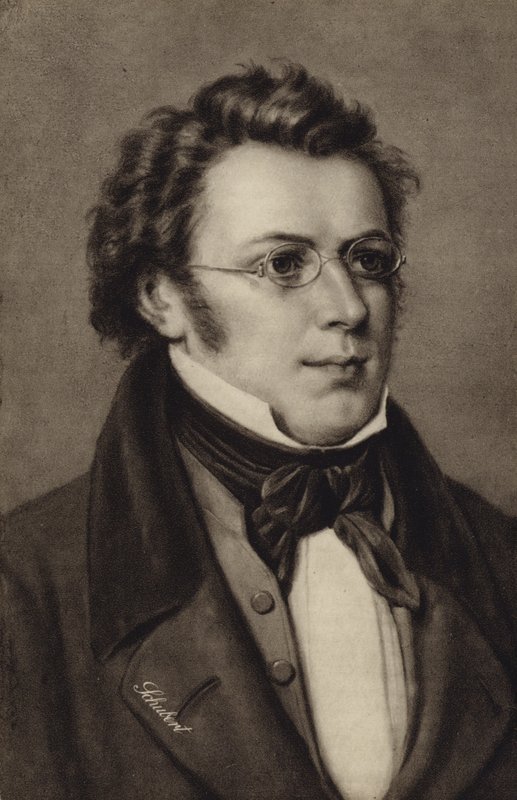 Portret Franza Schuberta autorstwa Austrian School