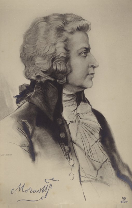 Portret Wolfganga Amadeusza Mozarta autorstwa Austrian School