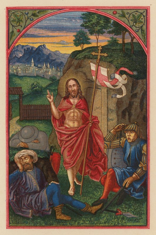 Zmartwychwstanie DN J Chr (chromolit) autorstwa Austrian School