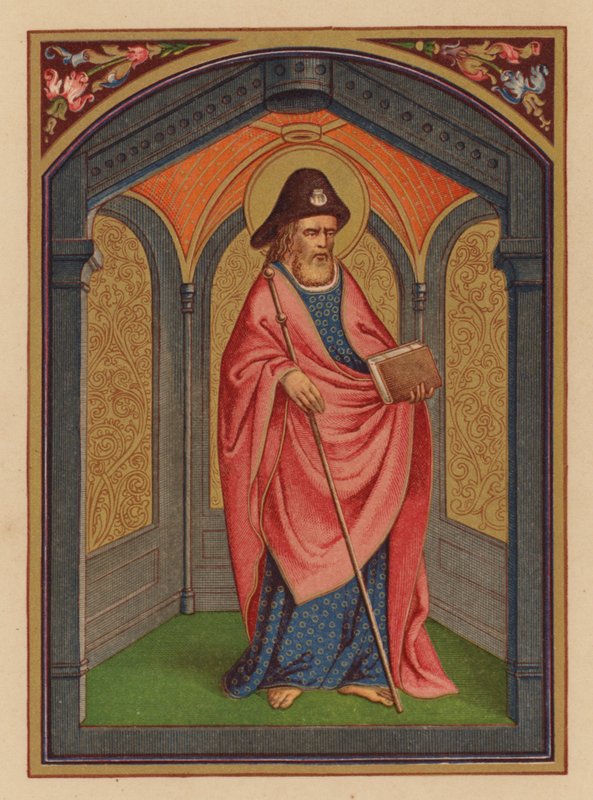 Św. Jakub Apostoł (chromolit) autorstwa Austrian School