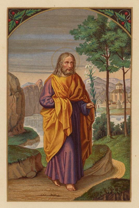 Święty Józef, Patron Kościoła (chromolit) autorstwa Austrian School