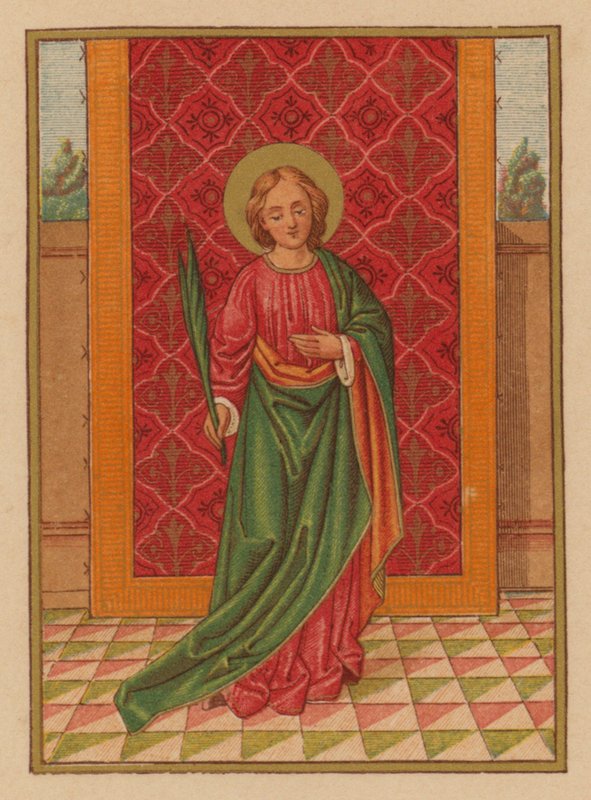S Lucia (chromolitho) autorstwa Austrian School