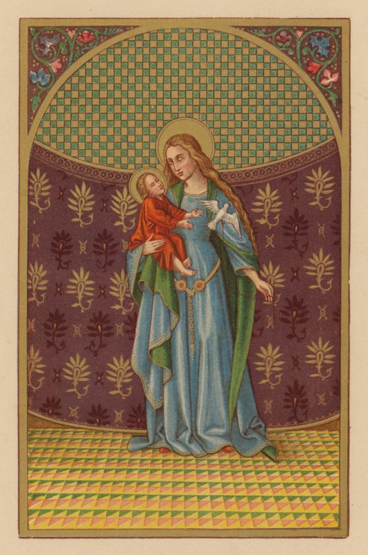S Maria Mater Dei (chromolit) autorstwa Austrian School