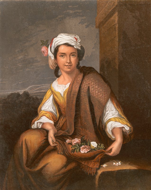 Hiszpańska Dziewczyna Kwiat autorstwa Bartolomé Esteban Murillo