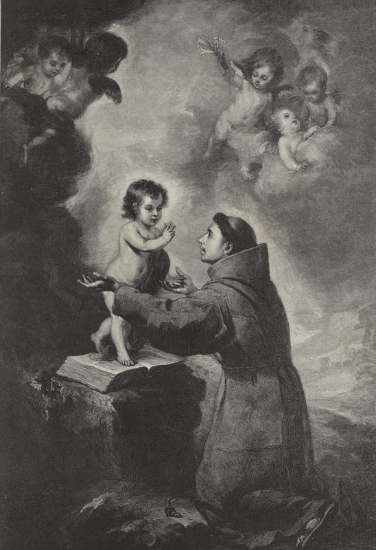 Wizja św. Antoniego Padewskiego autorstwa Bartolomé Esteban Murillo