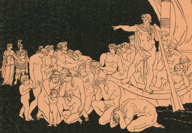 Charon i duchy autorstwa Bartolomeo Pinelli