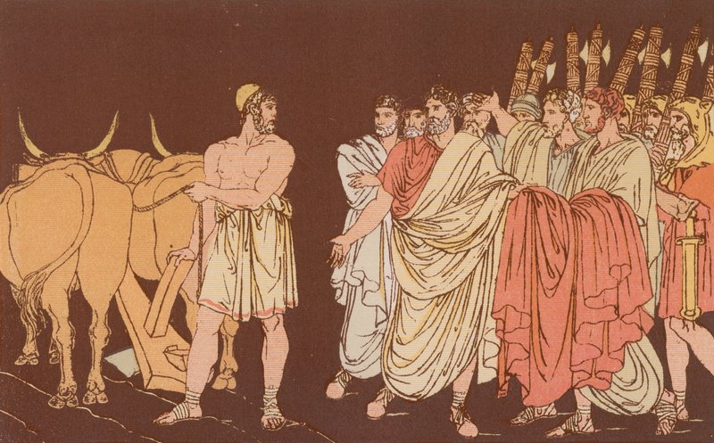 Cincinnatus powołany na dyktatora autorstwa Bartolomeo Pinelli