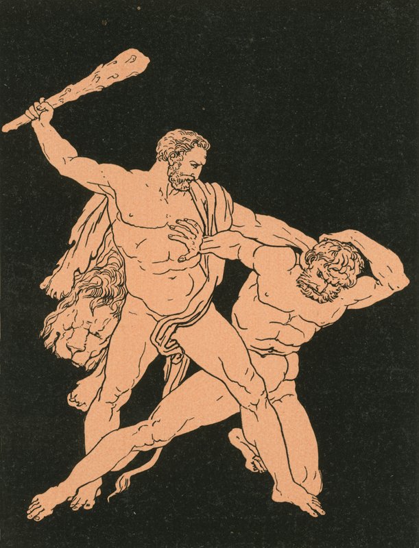 Herkules i Kakus autorstwa Bartolomeo Pinelli