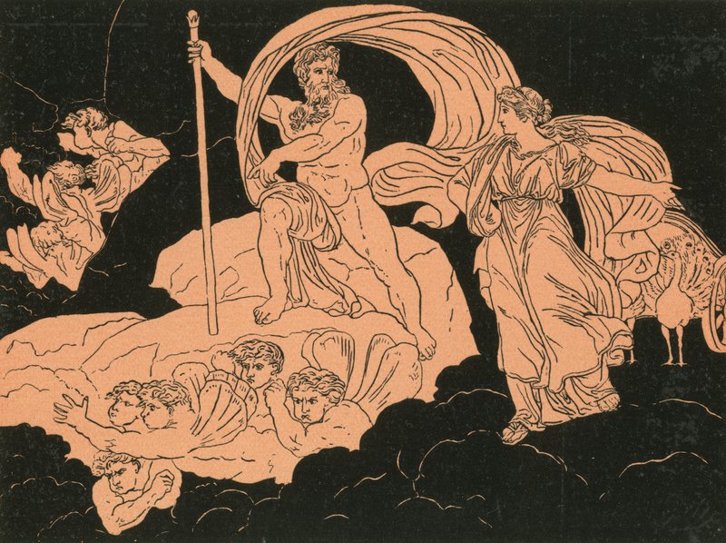 Juno i Aeolus autorstwa Bartolomeo Pinelli