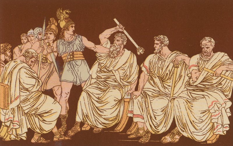 Galowie i senatorowie autorstwa Bartolomeo Pinelli