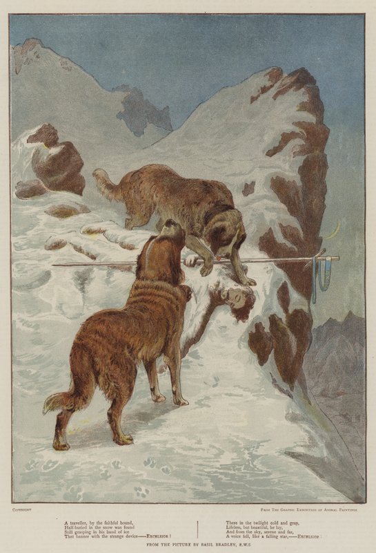 Podróżnik, przez Wiernego Ogara (chromolitho) autorstwa Basil Bradley