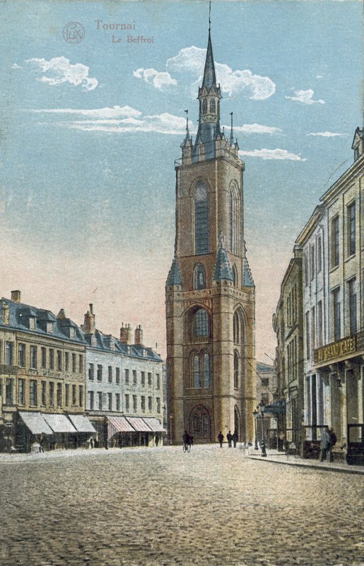 Tournai: Dzwonnica (kolorowe zdjęcie) autorstwa Belgian Photographer