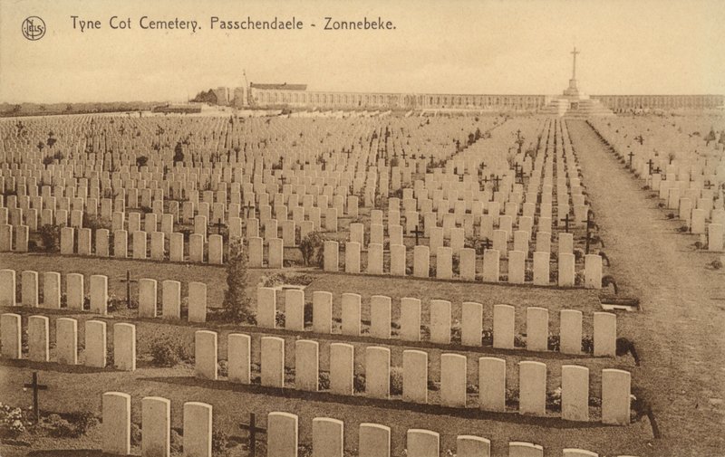 Cmentarz Tyne Cot w Passchendaele autorstwa Belgian Photographer