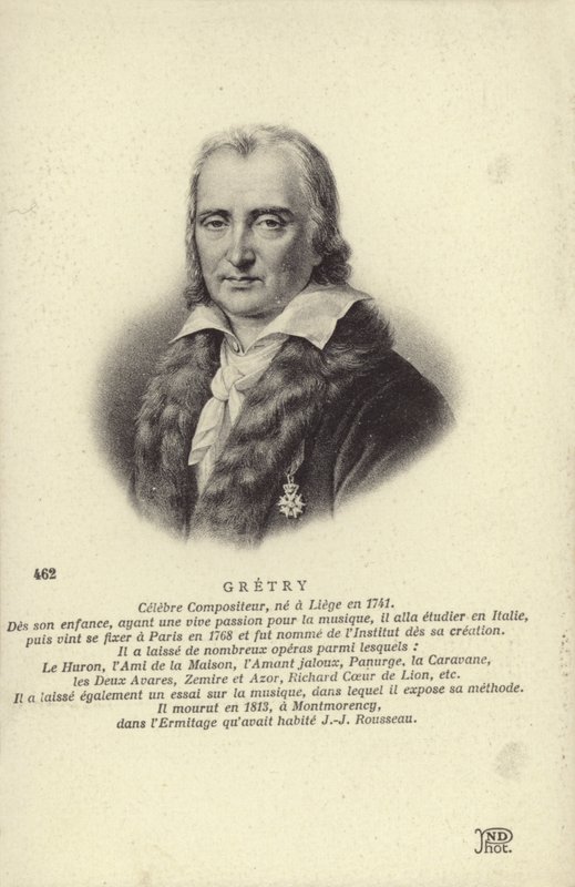 Andre Gretry, belgijski kompozytor (1741-1813) autorstwa Belgian School