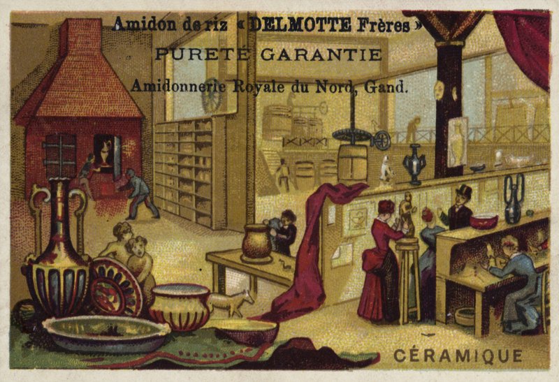 Produkcja ceramiki autorstwa Belgian School