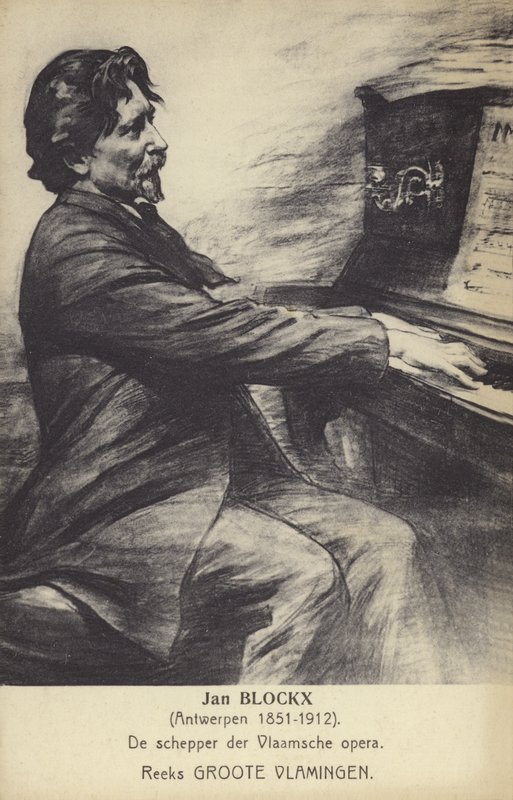 Jan Blockx, belgijski kompozytor, pianista i pedagog (1851-1912) autorstwa Belgian School