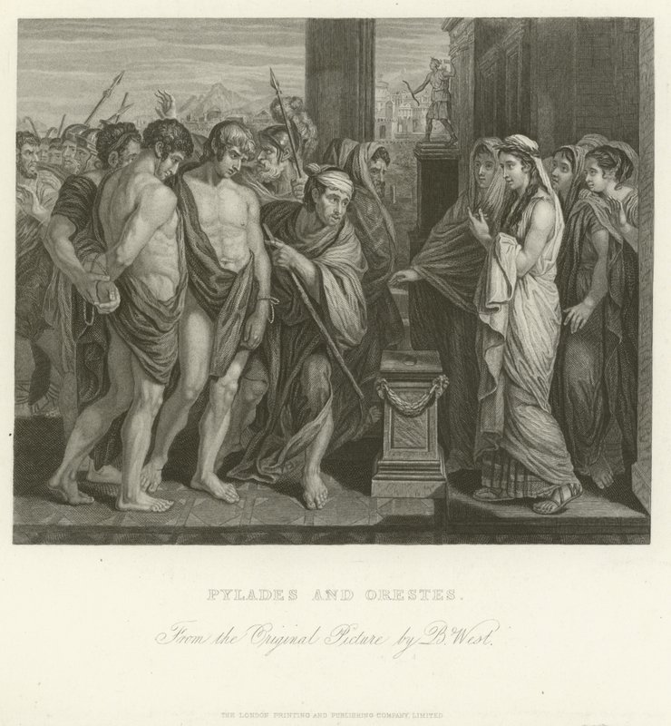 Pilady i Orestes autorstwa Benjamin West