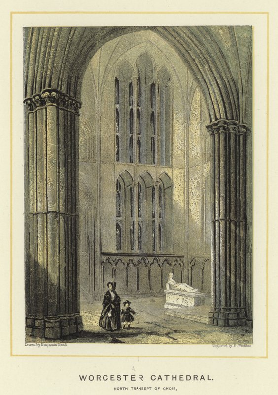 Katedra w Worcester, północny transept chóru autorstwa Benjamin Baud