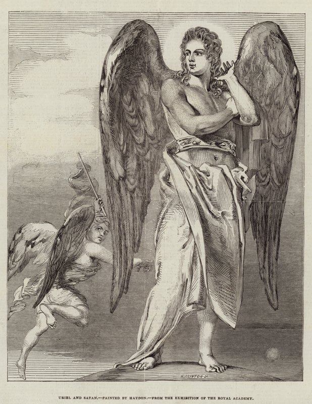 Uriel i Szatan autorstwa Benjamin Haydon