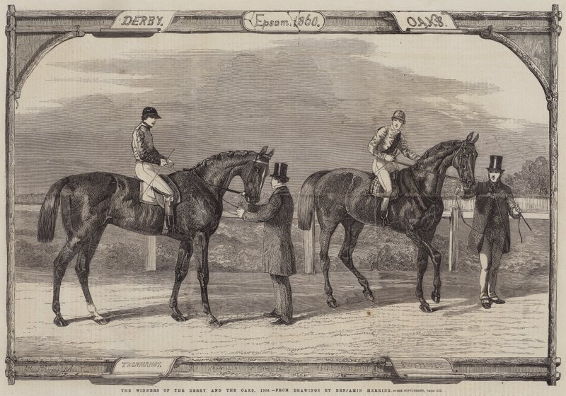 Zwycięzcy Derby i Oaks, 1860 autorstwa Benjamin Herring