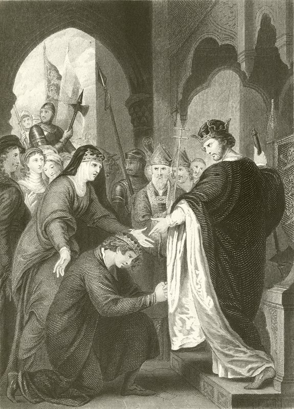 Poddanie księcia Jana Richardowi I autorstwa Benjamin West