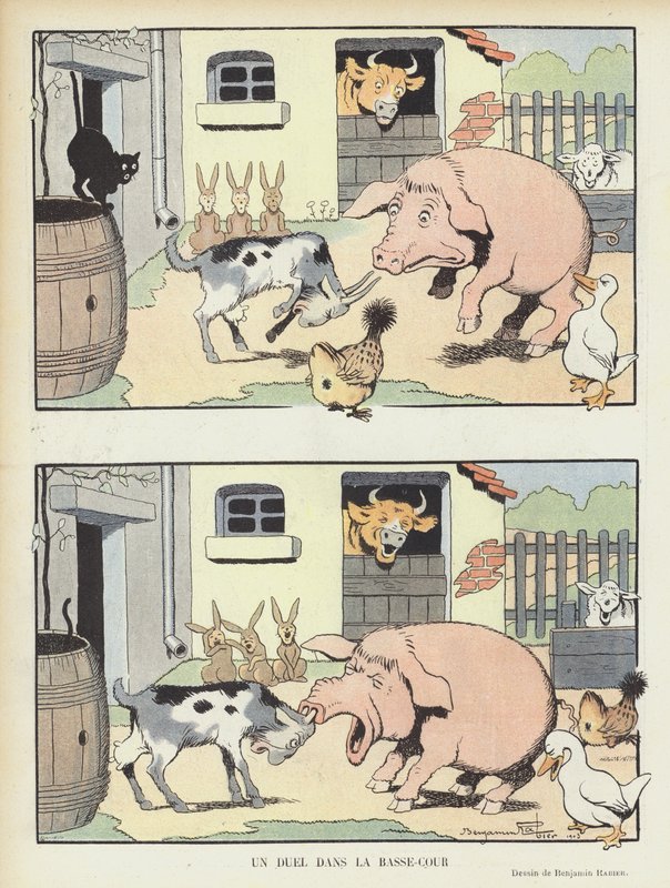 Ilustracja do Le Rire autorstwa Benjamin Rabier