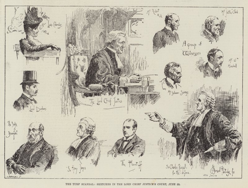 The Turf Scandal, Sketches in the Lord Chief Justice