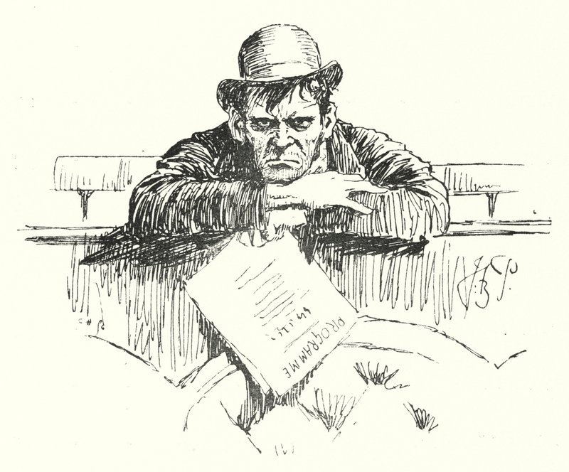 Poważny student dramatu (grafika) autorstwa Bernard (after) Partridge