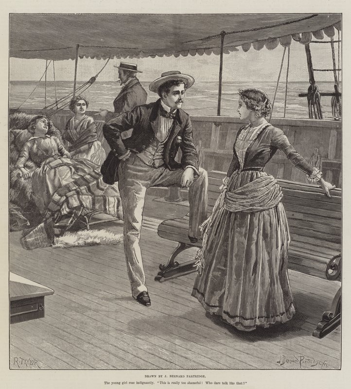 Krucjata Excelsiora, autor: Bret Harte autorstwa Bernard Partridge