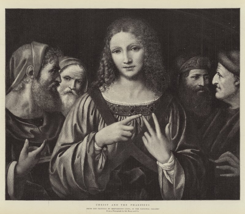 Chrystus i faryzeusze autorstwa Bernardino Luini