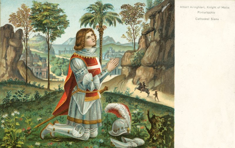 Albert Anringhieri, Kawaler Maltański, Pinturicchio autorstwa Bernardino di Betto Pinturicchio