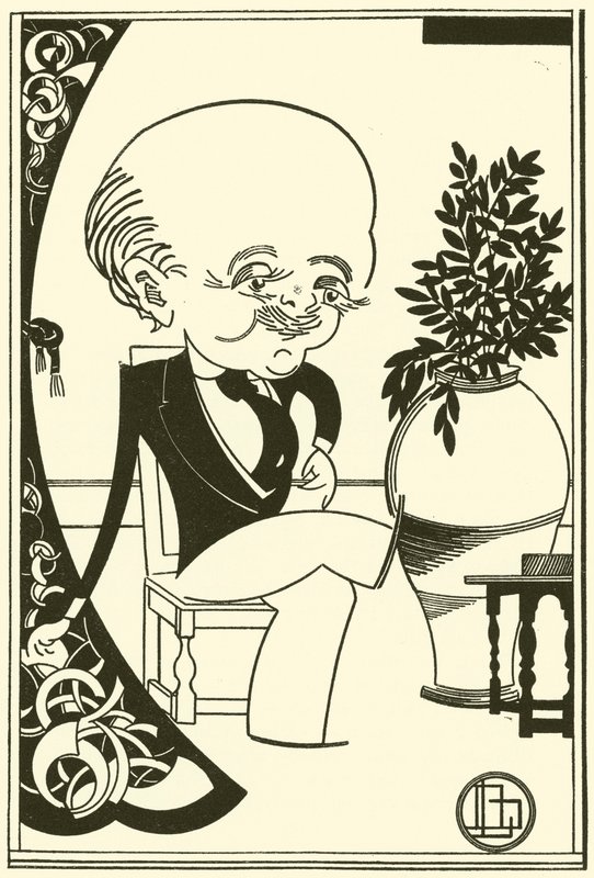 Max Beerbohm (litografia) autorstwa Bohun Lynch