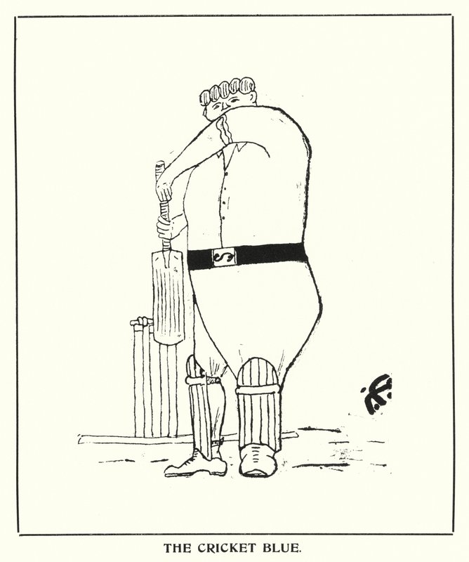 Oxford Quips: Cricket Blue (lito) autorstwa Bohun Lynch