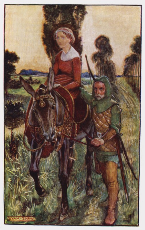 Ilustracja do The Cloister and The Hearth autorstwa Charlesa Reade (kolor lito) autorstwa Byam (after) Shaw