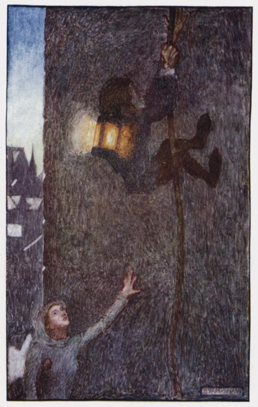 Ilustracja do The Cloister and The Hearth autorstwa Charlesa Reade (kolor lito) autorstwa Byam (after) Shaw