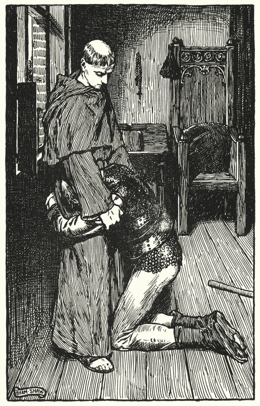 Ilustracja do The Cloister and The Hearth autorstwa Charlesa Reade (lito) autorstwa Byam (after) Shaw