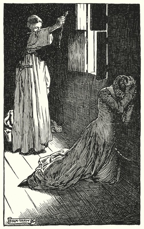 Ilustracja do The Cloister and The Hearth autorstwa Charlesa Reade (lito) autorstwa Byam (after) Shaw