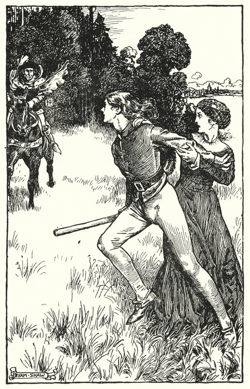 Ilustracja do The Cloister and The Hearth autorstwa Charlesa Reade (lito) autorstwa Byam (after) Shaw
