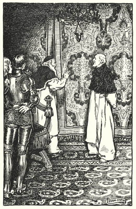 Ilustracja do The Cloister and The Hearth autorstwa Charlesa Reade (lito) autorstwa Byam (after) Shaw