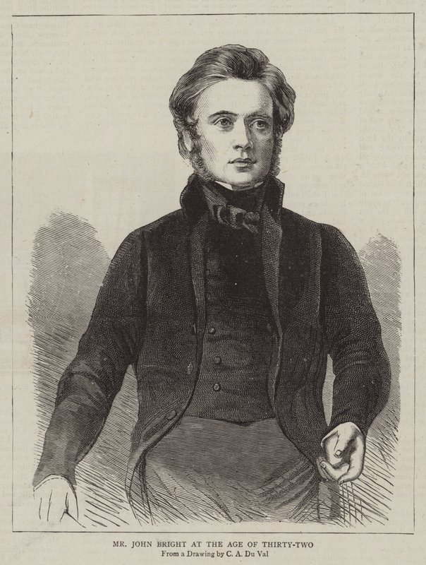 Pan John Bright w wieku trzydziestu dwóch lat autorstwa C. A. du Val and Co.