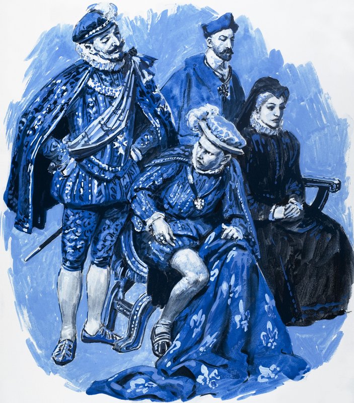 Franciszek II Francuski i książę Guise autorstwa C.L. Doughty