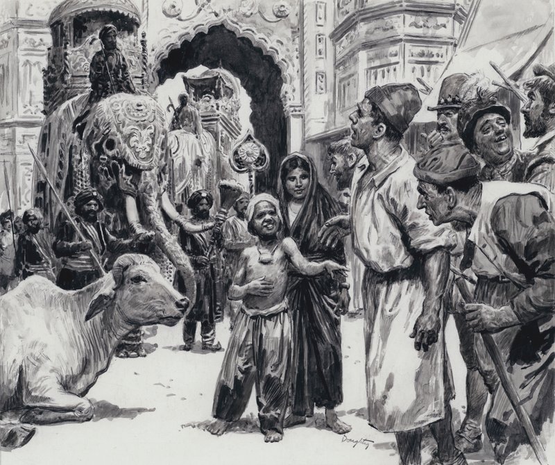 Parada (gwasz na papierze) autorstwa C.L. Doughty
