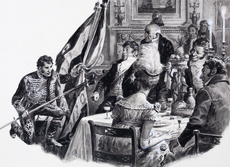 Smutne i przykre rządy Jerzego IV, z "A Pageant of Kings autorstwa C.L. Doughty