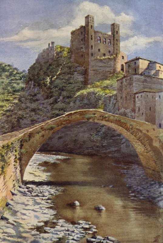 Castel Doria, Dolceacqua (kolor lito) autorstwa C.T.G. Formili