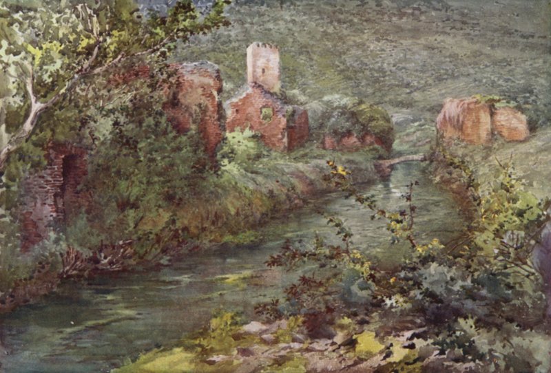 Zamek Ninfa (kolor lito) autorstwa C.T.G. Formili